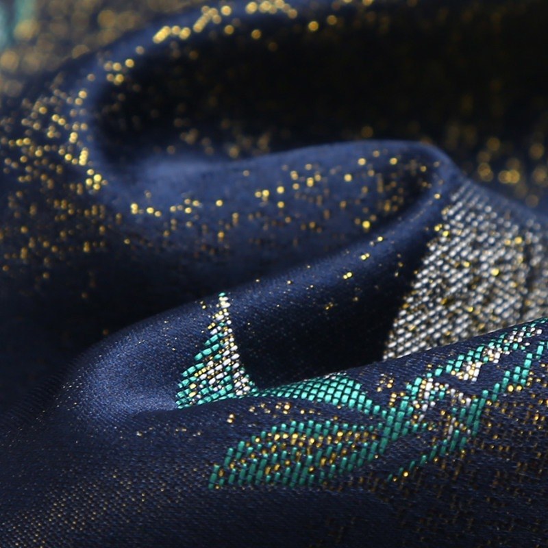 Navy Floral Tang Jacket 花卉印花唐装外套 – product photo