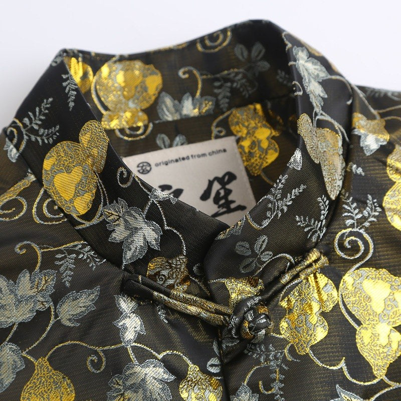 Golden Gourd Jacquard Tang Jacket 金丝葫芦提花唐装外套 – product photo