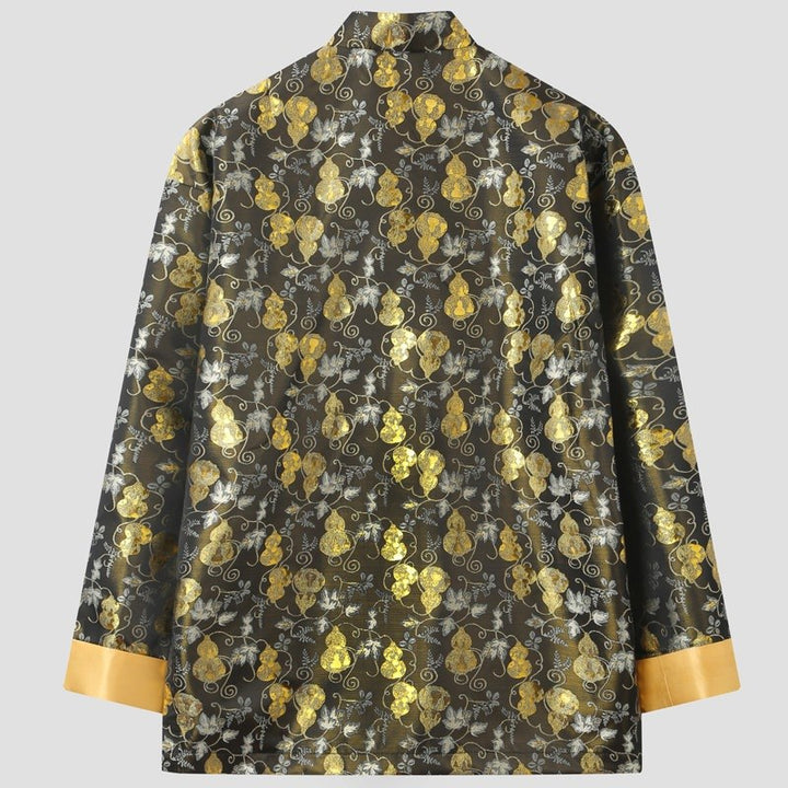 Golden Gourd Jacquard Tang Jacket 金丝葫芦提花唐装外套 – product photo