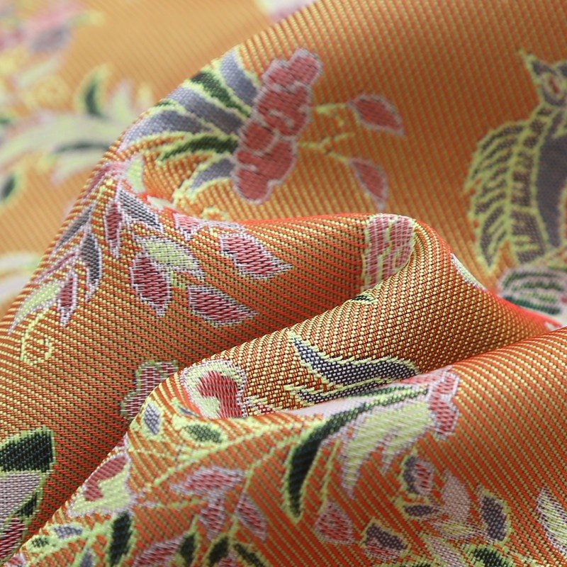 Golden Qilin Jacquard Tang Jacket 麒麟提花唐装外套（深黄） – product photo