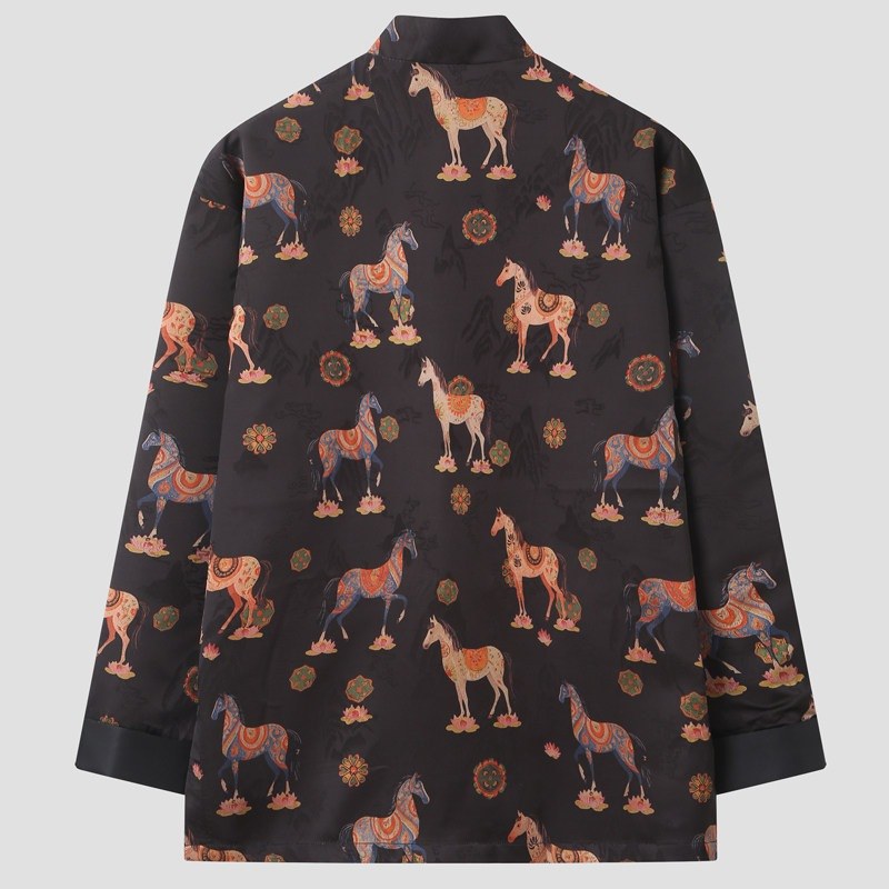 Galloping Horse Tang Jacket 骏马纹唐装外套 – product photo
