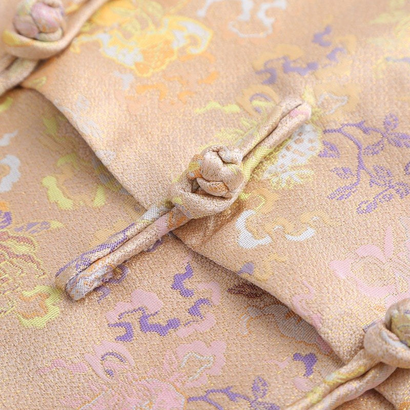 Champagne Gold Tang Jacket 香槟金印花唐装外套 – product photo