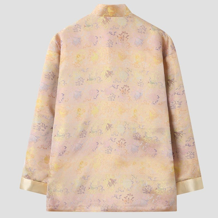 Champagne Gold Tang Jacket 香槟金印花唐装外套 – product photo