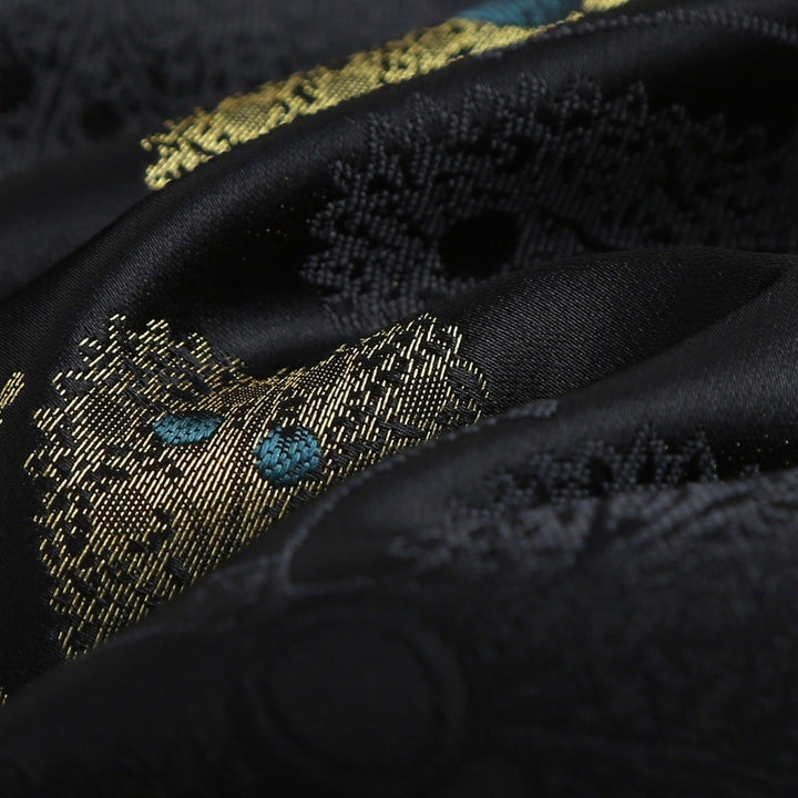 Black & Gold Butterfly Tang Jacket 黑金蝴蝶唐装外套 – product photo