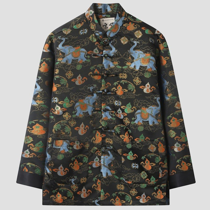 Auspicious Elephant Tang Jacket 吉祥大象唐装外套 – product photo