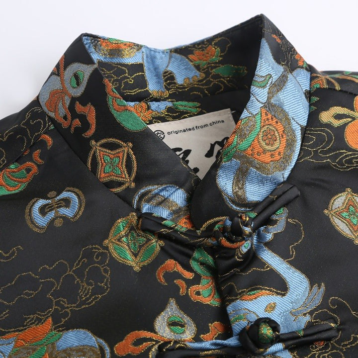 Auspicious Elephant Tang Jacket 吉祥大象唐装外套 – product photo
