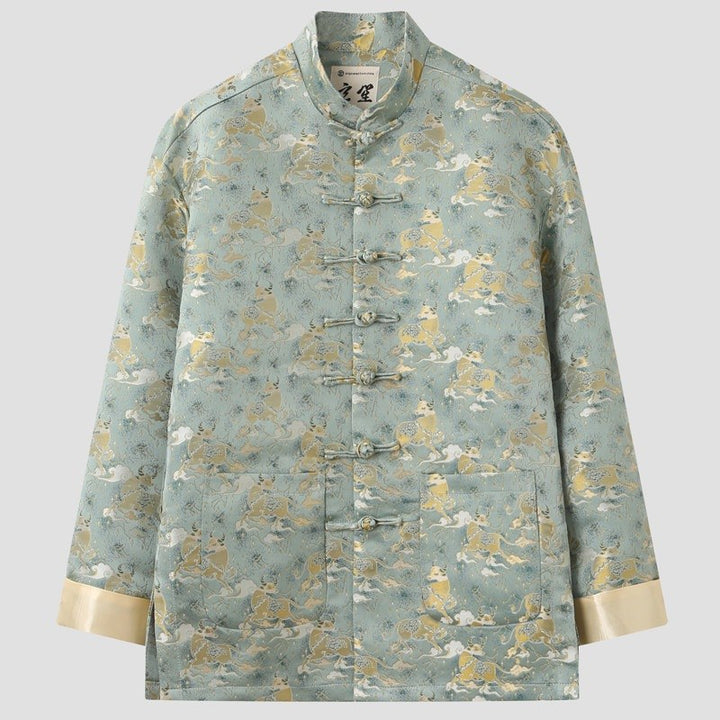 Golden Ox Tang Jacket 金牛印花唐装外套 – product photo