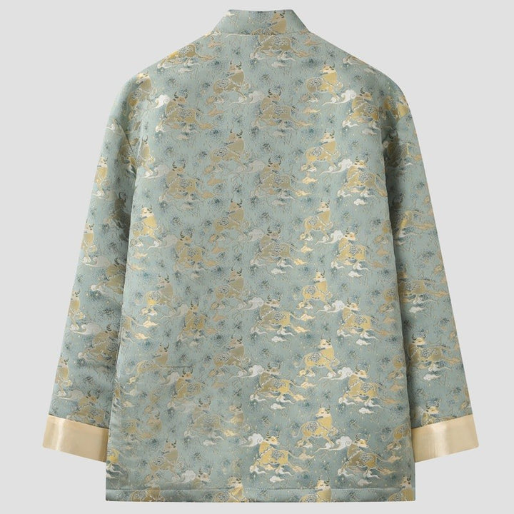 Golden Ox Tang Jacket 金牛印花唐装外套 – product photo