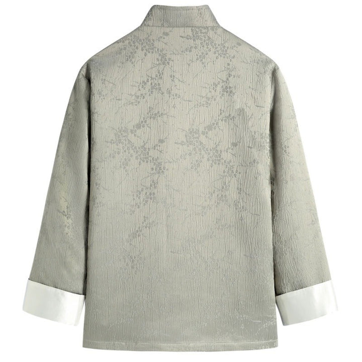 Plum Blossom Jacquard Tang Jacket 梅花提花唐装外套 – product photo