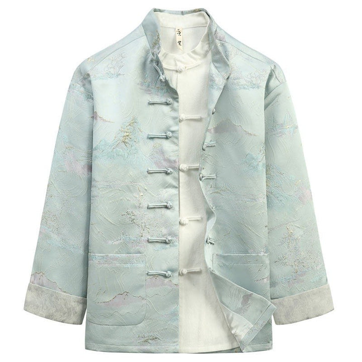 Landscape Jacquard Tang Jacket 江山图提花唐装外套 – product photo