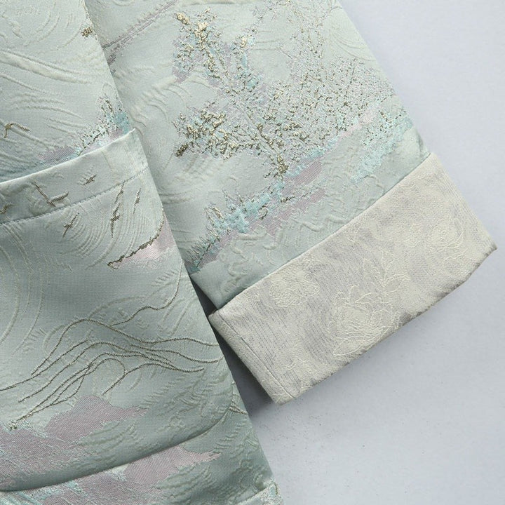 Landscape Jacquard Tang Jacket 江山图提花唐装外套 – product photo