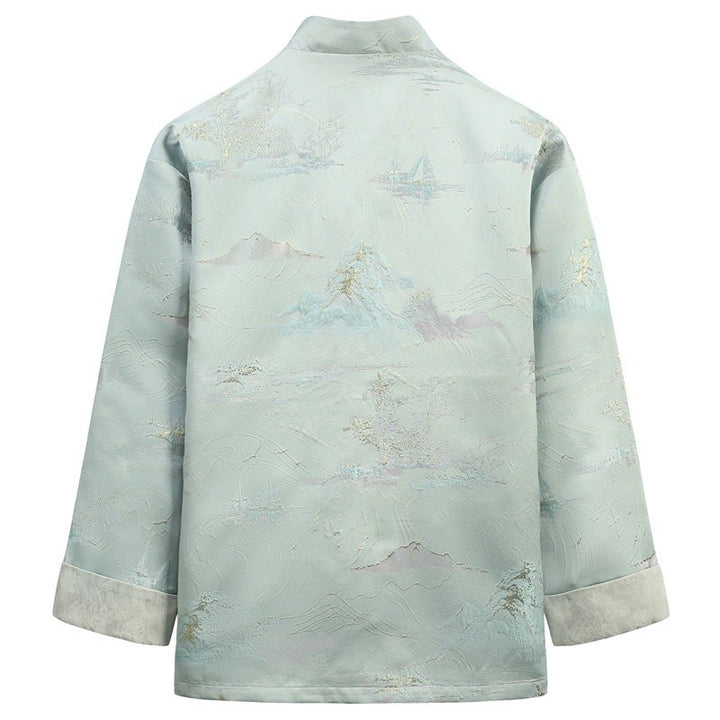 Landscape Jacquard Tang Jacket 江山图提花唐装外套 – product photo