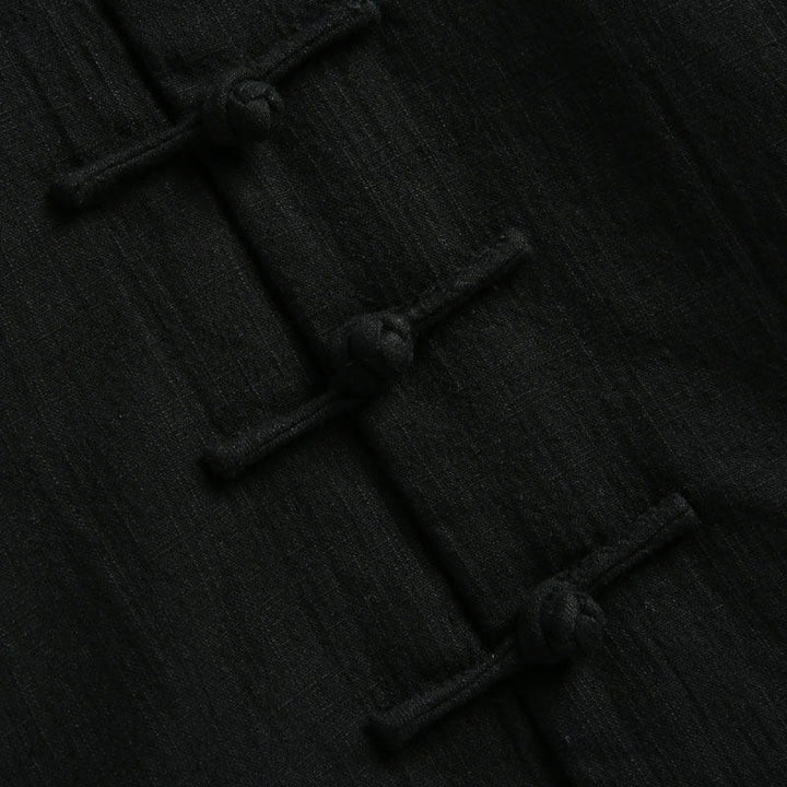 Embroidered Cotton-Linen Tang Jacket 棉麻刺绣唐装外套 – product photo