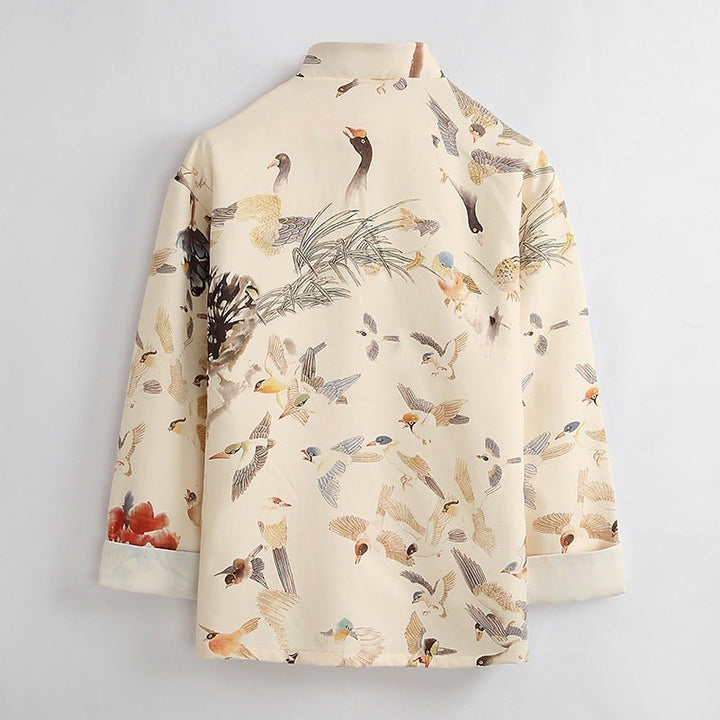 Hundred Birds Tang Jacket 百鸟印花唐装外套 – product photo