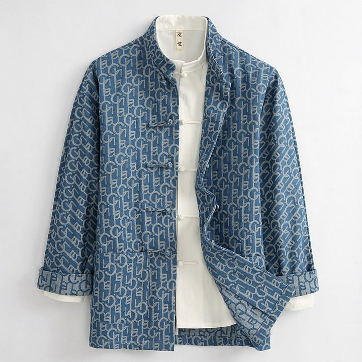 Letter Jacquard Tang Jacket 字母提花唐装外套 – product photo