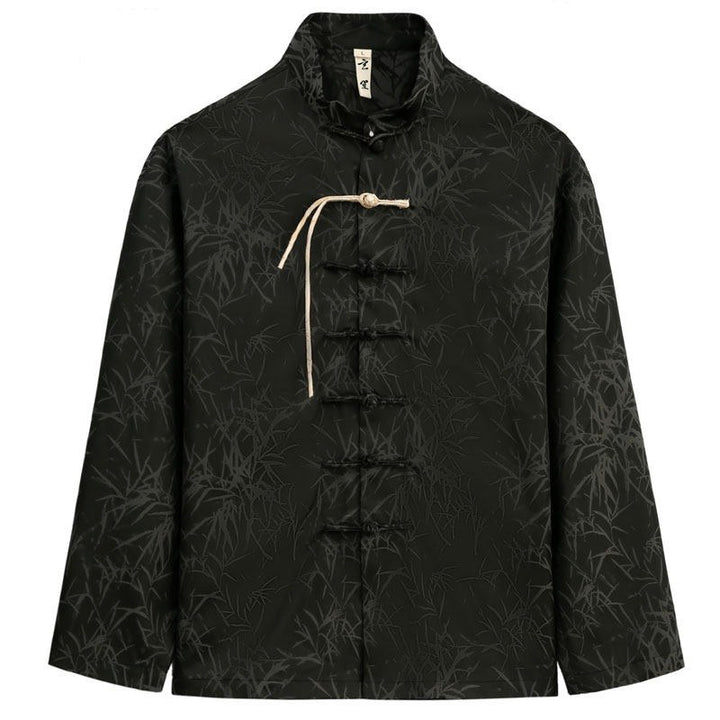 Bamboo Leaf Tang Jacket 竹叶印花唐装外套 – product photo