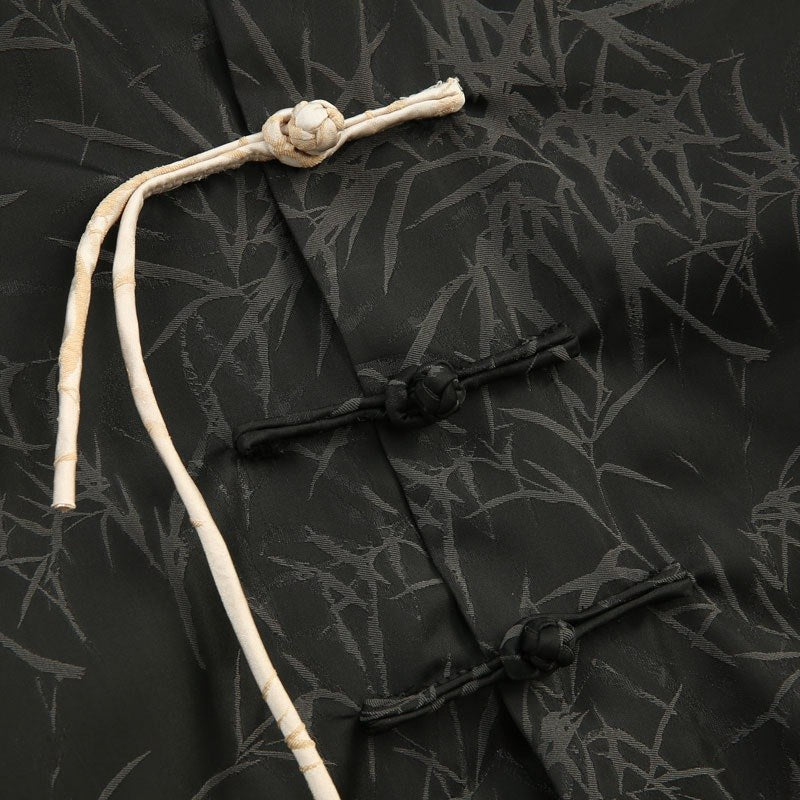 Bamboo Leaf Tang Jacket 竹叶印花唐装外套 – product photo
