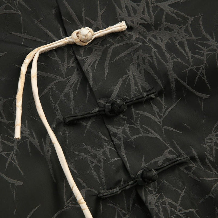 Bamboo Leaf Tang Jacket 竹叶印花唐装外套 – product photo