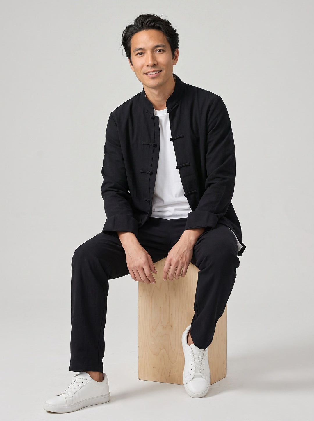 Zhongshan Tang Suit Set 中山装唐装套装 – model photo