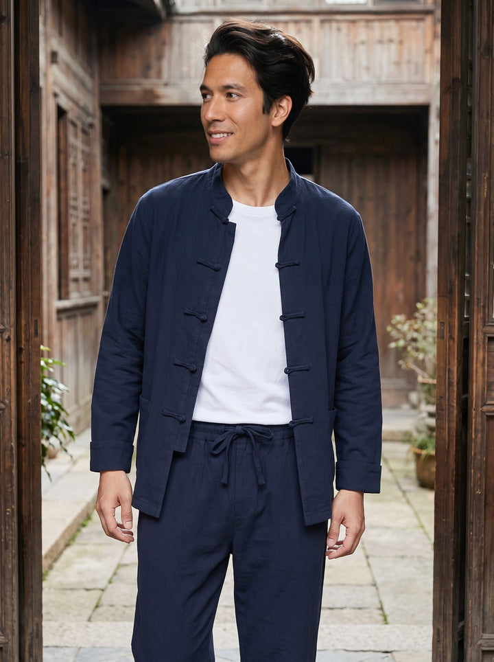 Zhongshan Tang Suit Set 中山装唐装套装 – model photo