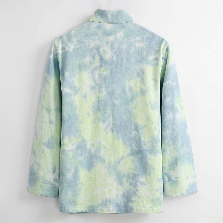 Rainbow Tie-Dye Tang Jacket 彩虹扎染唐装外套 – product photo