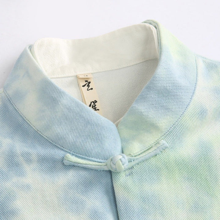 Rainbow Tie-Dye Tang Jacket 彩虹扎染唐装外套 – product photo