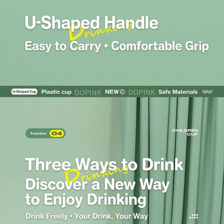 Handle and drinking features translated into English
