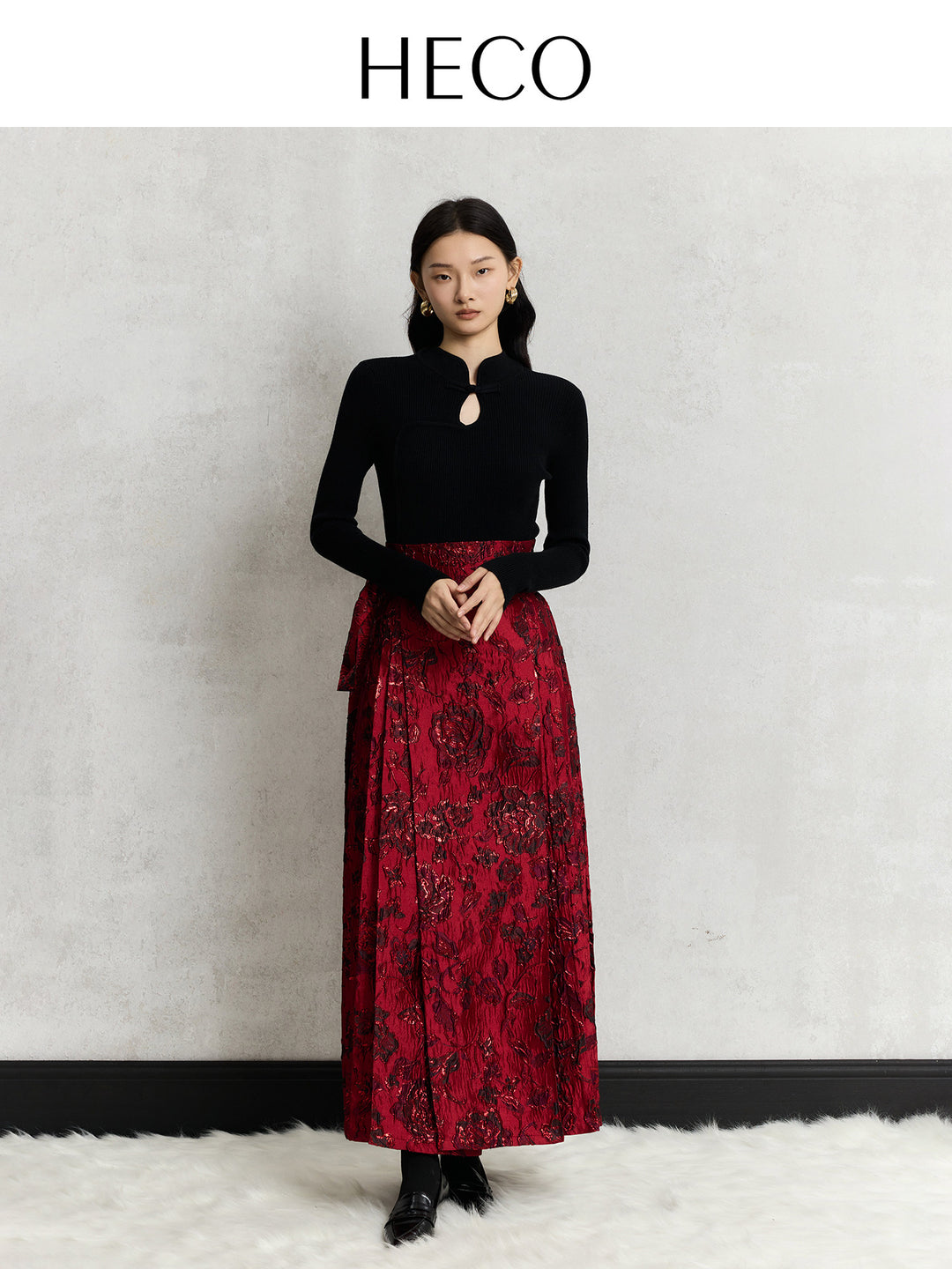 Rose Garden Gold-Thread Mamian Skirt 瑰园纷繁玫瑰马面裙