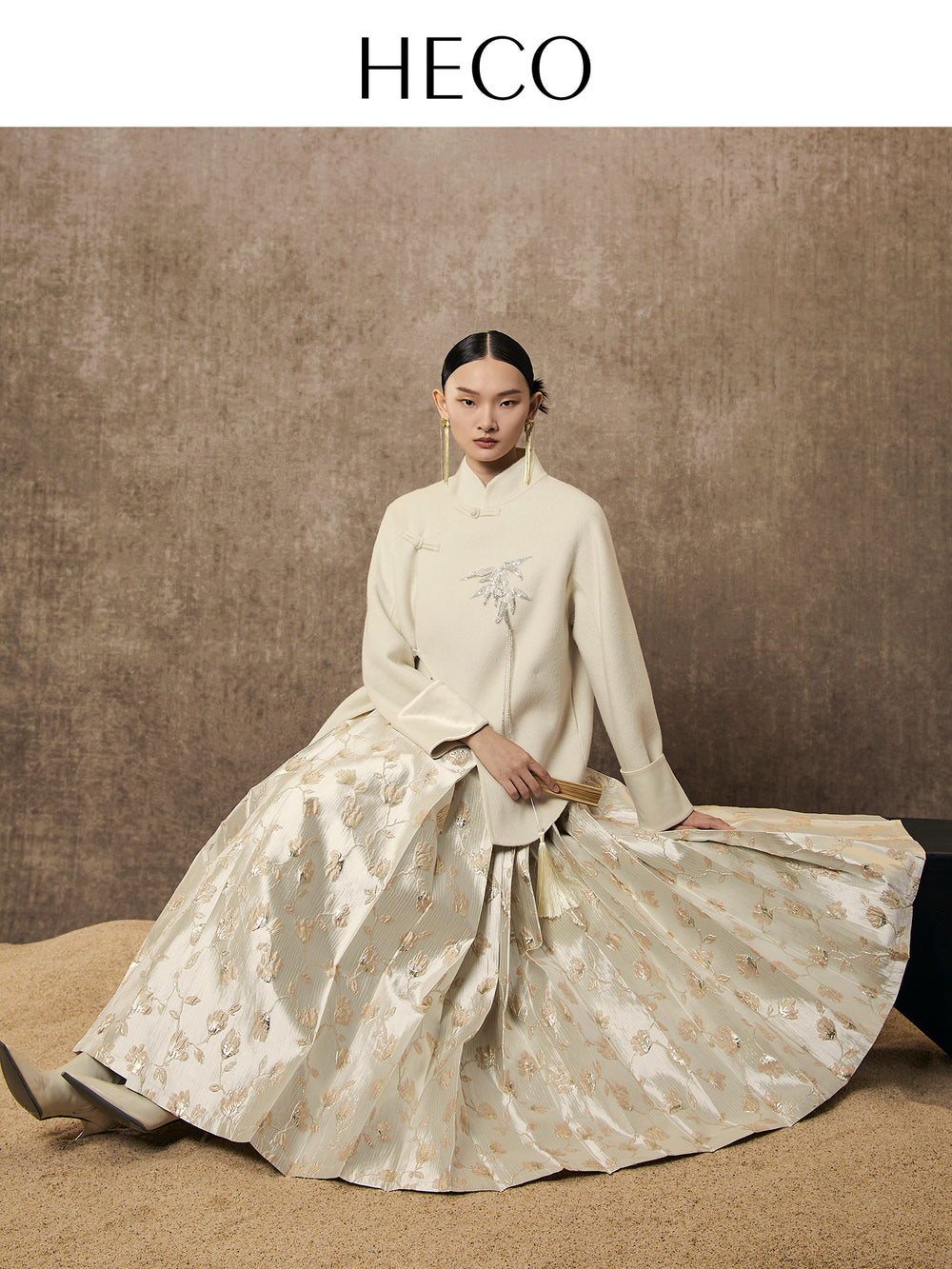 Blossom Jacquard Midi Mamian Skirt 芬芳馥郁提花马面裙