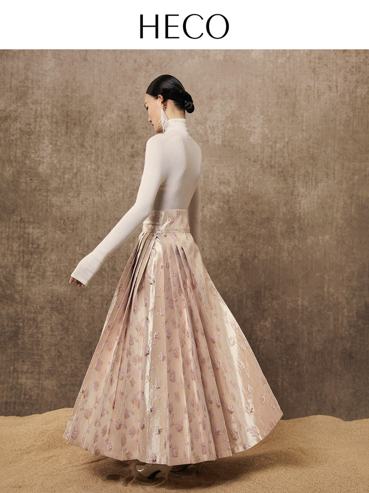 Blossom Jacquard Midi Mamian Skirt 芬芳馥郁提花马面裙