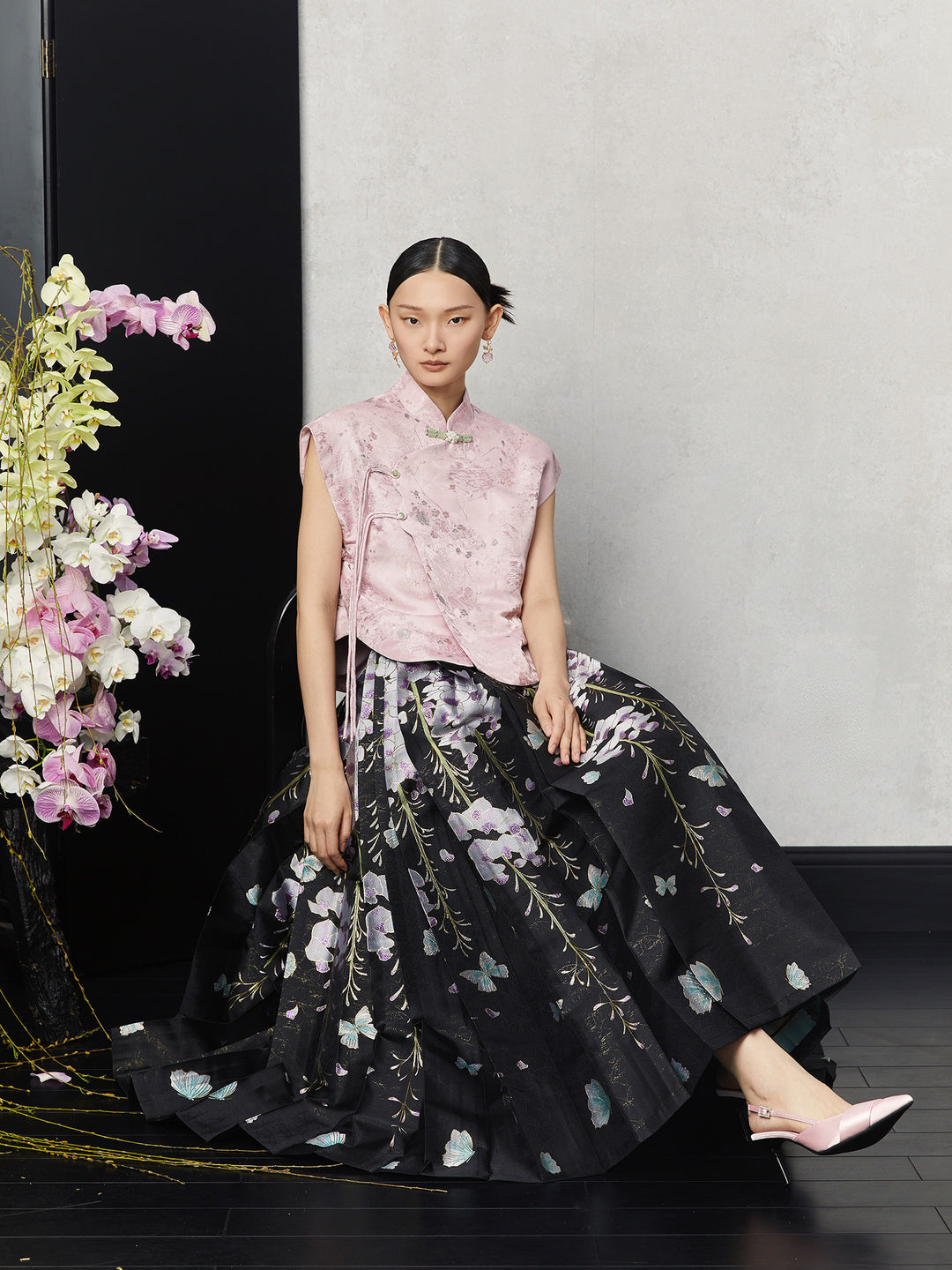 Wisteria A-Line Summer Mamian Skirt 紫藤A字马面裙