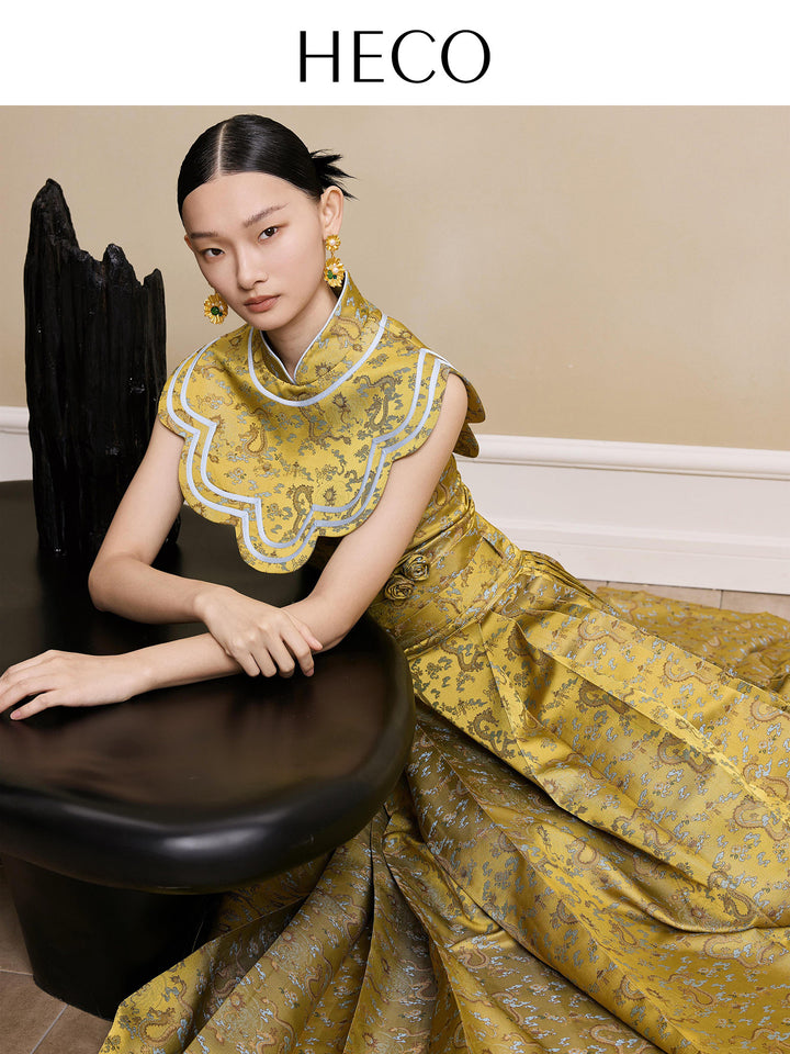 Cloud Dragon Jacquard Mamian Skirt 云龙龙纹提花马面裙