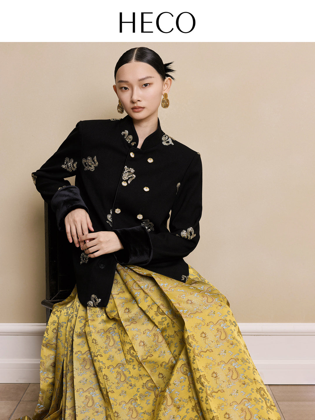 Cloud Dragon Jacquard Mamian Skirt 云龙龙纹提花马面裙