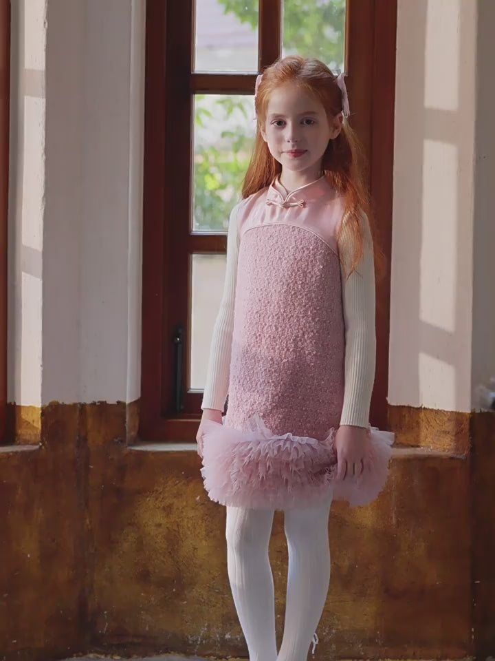 Pankou drop waist ruffle dress