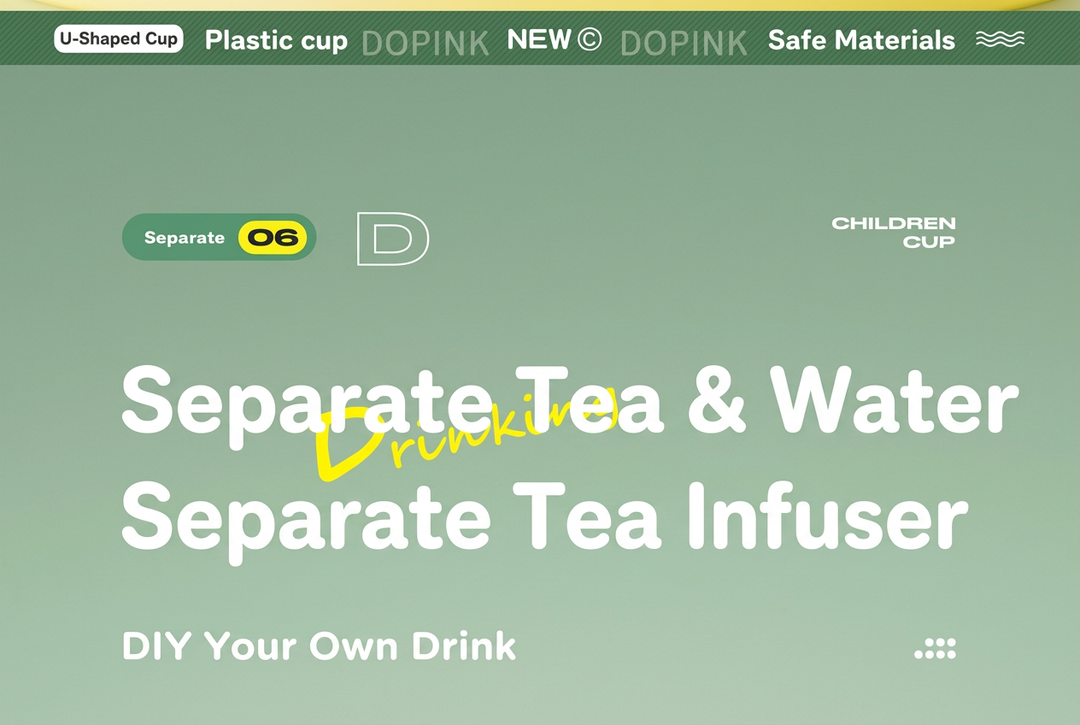 Separate tea infuser graphic translated into English