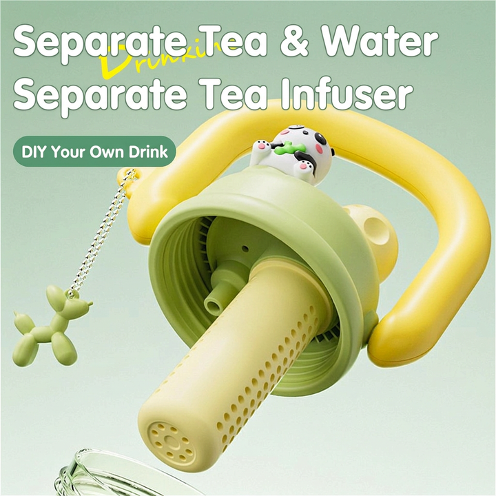 Tea infuser close-up translated into English