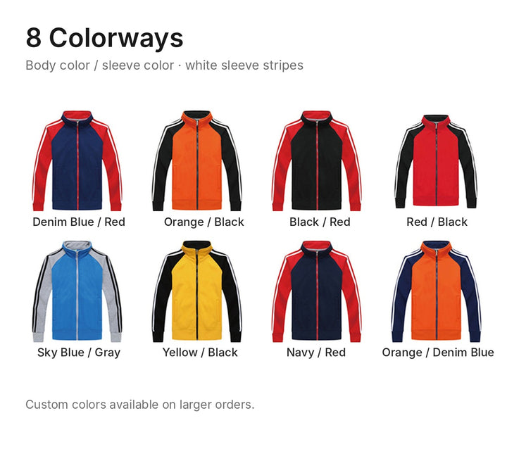 Custom team track jacket