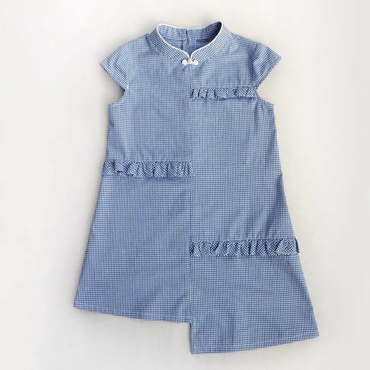 ASYMMETRICAL CAP SLEEVE A LINE DRESS