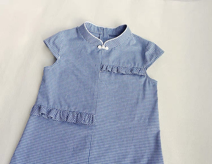 ASYMMETRICAL CAP SLEEVE A LINE DRESS