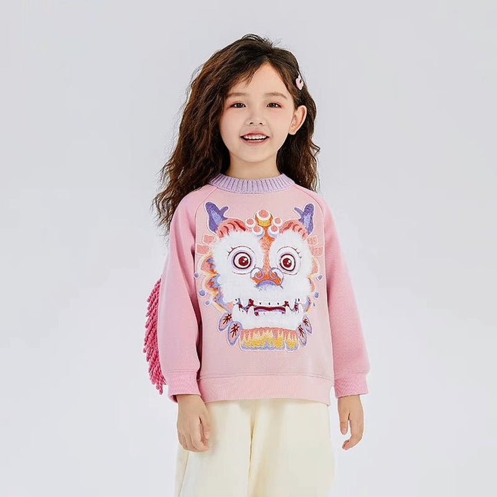 LNY 3D DRAGON SWEATER WITH ARM TASSEL