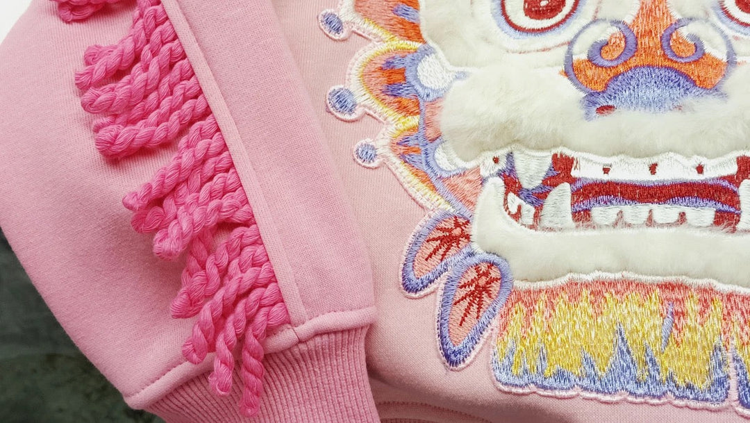 LNY 3D DRAGON SWEATER WITH ARM TASSEL