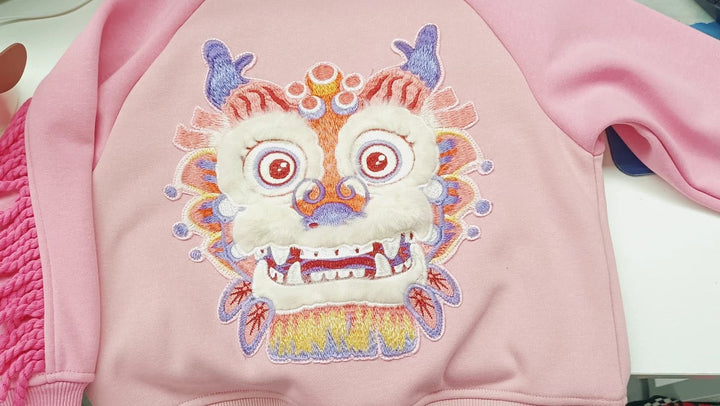 LNY 3D DRAGON SWEATER WITH ARM TASSEL